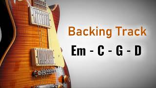 Rock Pop Backing Track E Minor  100 BPM  Em C G D  Guitar Backing Track [upl. by Penman]