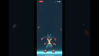 Mega Evolving Lucario in Pokemon GO [upl. by Gibbs36]