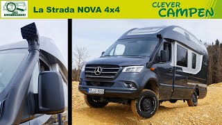 La Strada NOVA M 4X4 2021 AllradLuxussprinter mit Monocoque  TestCamper  Clever Campen [upl. by Labana538]