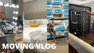 MOVING VLOG 9 Bedroom Sneakpeak Mattress Shoppin a lot Mini Rant to Haters Walmart Pedicure [upl. by Sachi]