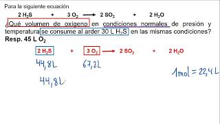 Estequiometria Relación Volumen  Volumen [upl. by Eceinhoj]