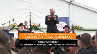 Stellvertretender bayerischer Ministerpräsident Hubert Aiwanger spricht über das Waffengesetz [upl. by Eyr]