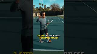 3 Steps To Effortless Tennis Forehand POWER  Link in comment for FTS [upl. by Stambaugh]