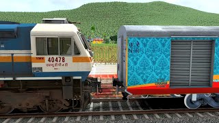 WDM3D TO WDP4D HUMSAFAR EXPRESS LOCO CHANGE  BUMPY RAILROAD  TRAIN SIMULATOR  RAILWAY RITAM [upl. by Dorran]