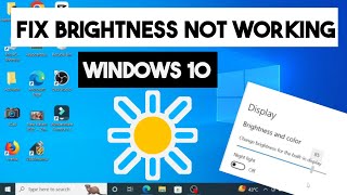 Brightness Not Working in Windows 10  Laptop Brightness Control Not Working Windows 10 [upl. by Swisher]