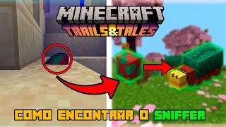 COMO ENCONTRAR O SNIFFER NO MINECRAFT 120 [upl. by Ilellan]