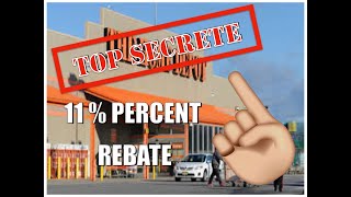 SECRETE HOME DEPOT REBATE HACK [upl. by Vinn529]