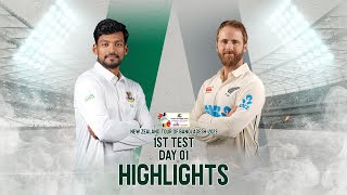 Bangladesh vs New Zealand Highlights  1st Test  Day 1  New Zealand Tour of Bangladesh 2023 [upl. by Eizle]