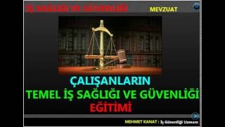 ÇALIŞANLARIN İSG EĞİTİMİ MEVZUAT [upl. by Nylireg]