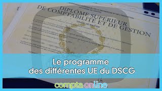 Le programme des différentes UE du DSCG [upl. by Sardella612]