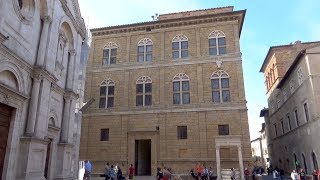 Piccolomini Palace Pienza Siena Tuscany Italy Europe [upl. by Anilrac966]