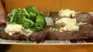 How to Cook Venison Steak With Blue Cheese Butter on Cast Iron [upl. by Eleanor]