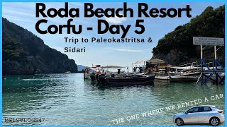 Roda Beach Resort 2023 DAY 5 Corfu  Trip to Paleokastritsa amp Sidari [upl. by Atnoek]