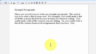 Writing an Example Paragraph [upl. by Piefer584]