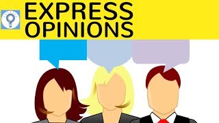 How to express opinions  Diskussionen Debatten amp Argumentationen führen in Englisch [upl. by Clotilda]