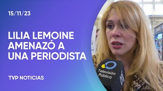 Lilia Lemoine amenazó a una periodista de la Televisión Pública [upl. by Ledarf]