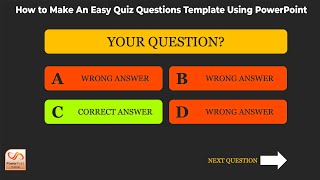 How to Make An Easy Quiz Questions Template Using PowerPoint [upl. by Rolland284]