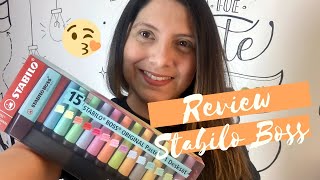 Review Stabilo Boss 15 Colores Pasteles [upl. by Adnolor146]