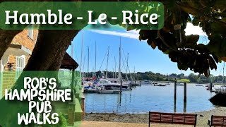 51 Robs Hampshire Pub Walks  Hamble Foreshore amp Common [upl. by Arhas672]