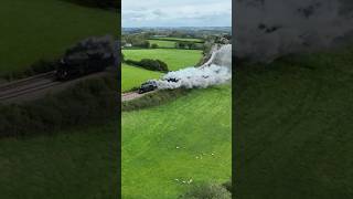 TWO CASTLES ATTACKING Rattery Bank train steamtrain shortsvideo shorts [upl. by Eidua]