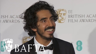 Dev Patel overwhelmed by BAFTA success  BAFTA Film Awards 2017 [upl. by Aguste631]