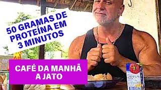 🔥CAFÉ DA MANHÃ A JATO  50 GRAMAS DE PROTEÍNAS EM 3 MINUTOS🔥 saude proteina anabolismoconstante [upl. by Ikir891]