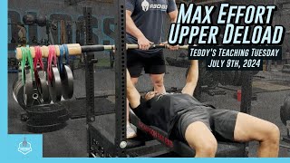 Max Effort Upper Deload [upl. by Lehpar273]