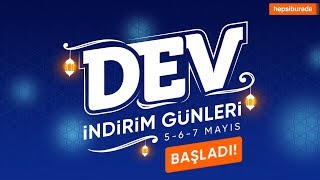 Dev İndirim Günleri Başladı  Hepsiburada [upl. by Erihppas]