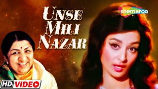 Unse Mili Nazar  Saira Banu  Lata Mangeshkar  Rajendra Kumar  Jhuk Gaya Aasman 1968 [upl. by Osher569]