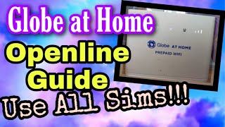 Globe at Home Router Openline Tutorial Quick Video [upl. by Elkcim13]