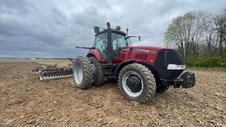 All red tillage team disking before the rain [upl. by Joslyn]