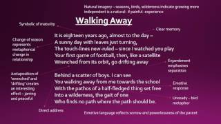 quotWalking Awayquot by Cecil DayLewis GCSE analysis [upl. by Airasor]