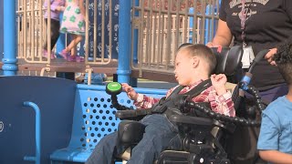 Northwood Preschool students help school create inclusive playground [upl. by Dorothee]