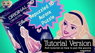 Bepuzzled 3D Crystal Puzzle Aurora Tutorial Version [upl. by Barstow762]