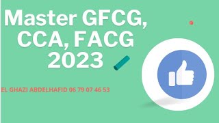 Préparation au Master GFCF CCA FACG au titre de lannée 20232024 [upl. by Niak]