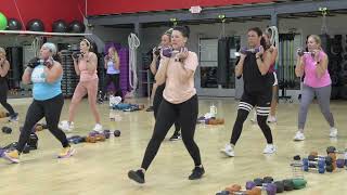 Cathe Friedrichs 498 PHA Pump and Burn Express Live Workout [upl. by Baniaz]