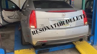 2008 Cadillac CTS Resonator Delete Super 10 Series Mufflers [upl. by Corena584]