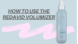 How to Use the Redavid Volumizer with Leonardo Redavid [upl. by Imefulo]