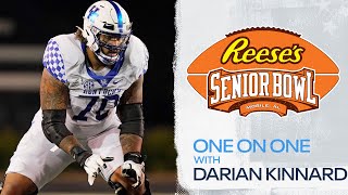 Darian Kinnard at the Senior Bowl  1on1 Interview [upl. by Ittocs]