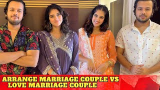 Arrange marriage couple Vs Love Marriage Couple  Hyderabad Diaries [upl. by Enaile159]