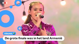 Frankrijk wint Junior Songfestival Nederlandse Luna wordt 7e [upl. by Oeflein]