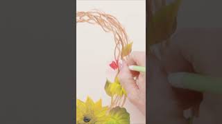 Watch an expert paint a floral wreath [upl. by Reiss]