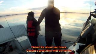 Fishing Video on Lake Lewisville December 2013 with my family deadsticking for sand bass and hybrids [upl. by Cathryn]