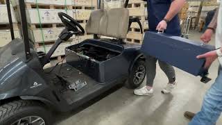 Upgrade Your Golf Cart Installing the Allied 48V 150AH Lithium Golf Cart Battery in an EZGO RXV [upl. by Aihn933]