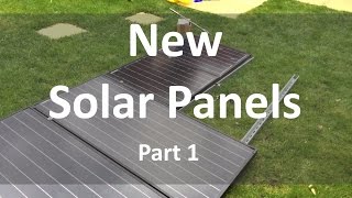 Fitting New Solar Panels  Part 1 Outside  12v Solar Shed [upl. by Alyda]