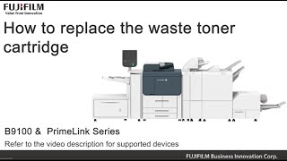 How to replace the waste toner cartridge [upl. by Arda]