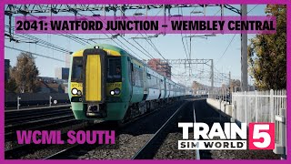 TSW5  2041 Watford Junction  Wembley Central  Southern Class 3772  WCML South  AWS DSD [upl. by Arabel688]