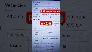 Rpf new vacancy 2024rpf form fill up 2024rpf syllabus 2024rpf exam date 2024rpf 2024rpf examyt [upl. by Casaleggio]