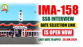 CDS 1 2024 SSB DATES OUT  IMA158 Course SSB Interview Dates 2024 Best CDS SSB Coaching [upl. by Buyse]