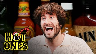 Lil Dicky Spits Hot Fire While Eating Spicy Wings  Hot Ones [upl. by Akeemaj]